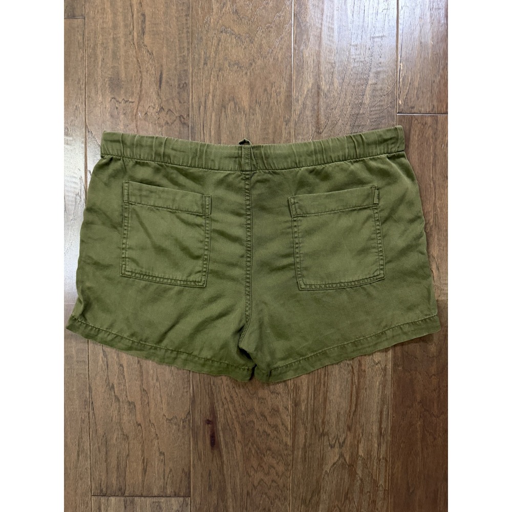 Gap Womens Olive Green Lyocell Utility Drawstring Shorts Size S Four Pocket - Picture 3 of 6